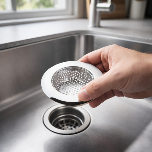 Ralo de Pia para Cozinha Aço Inox Fácil Limpeza