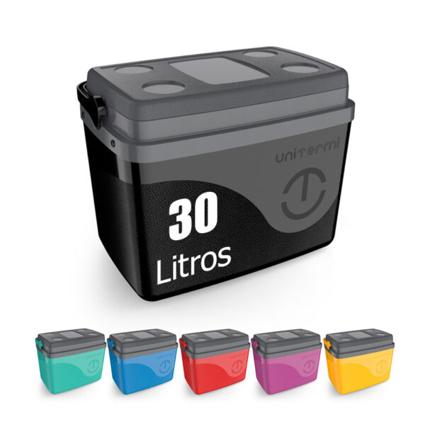 Caixa Térmica Cooler Com Alça 30 Litros Grande 45 Latas Unitermi