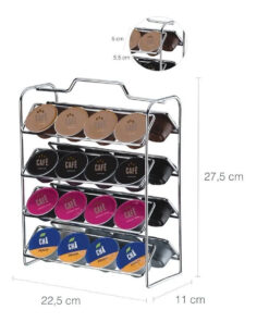 1343 Suporte 32 Cápsulas Em Aço Café Expresso Dolce Gusto