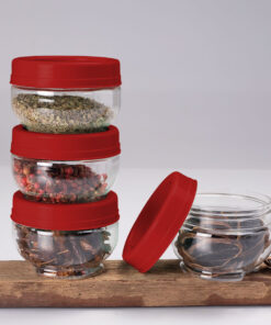 Pote para Tempero Plástico Empilhável Plasútil