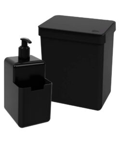 Kit Pia de Cozinha Lixeira e Dispenser Single Coza