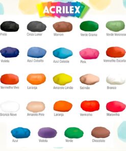 Massinha De Modelar Big Balde Com 30 Unidades Sortida