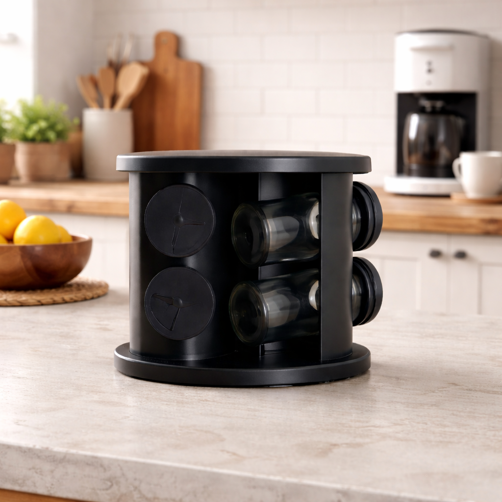 Porta Condimento Giratório com 6 Potes
