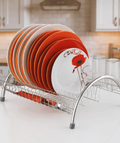 Escorredor De Louça Arco Cromado Pequeno Madefer Inox