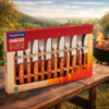 Jogo Talheres Jumbo Para Churrasco Tramontina Aço Inox Cabo Madeira 12 Peças