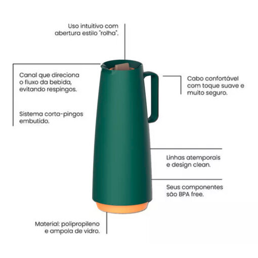 Garrafa Térmica 1L Exata Tramontina
