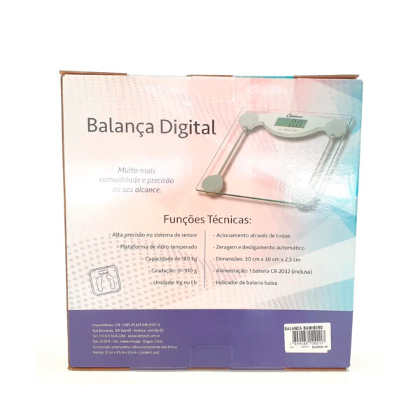 Balança de Banheiro Digital 180kg