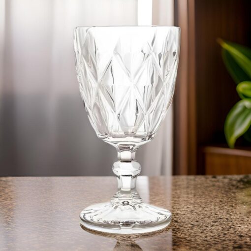 Jogo de 6 Taças de Vinho Diamond 340ml Belakaza