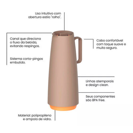 Garrafa Térmica 1L Exata Tramontina