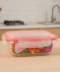 Pote Vermelho com tampa Hermetico