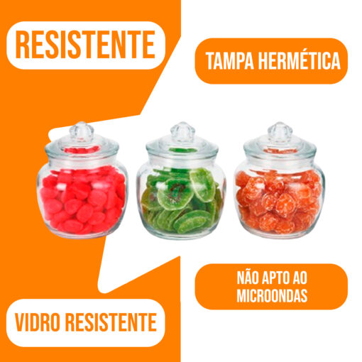 Jogo de Potes Herméticos 3 Peças Casambiente