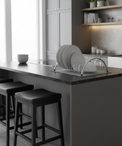 Escorredor De Louça Arco Cromado Pequeno Madefer Inox