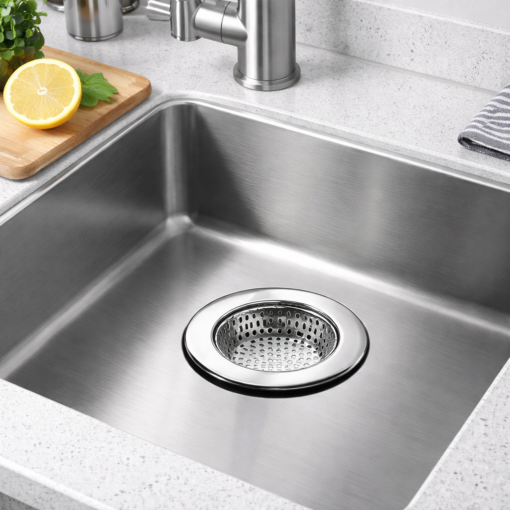 Ralo de Pia para Cozinha Aço Inox Fácil Limpeza