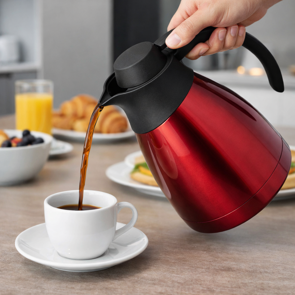 Garrafa Térmica Inox 1L para Café com Design Moderno Sanremo