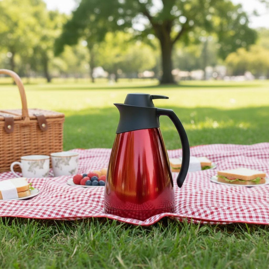 Garrafa Térmica Inox 1L para Café com Design Moderno Sanremo