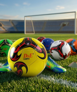 conjunto de bolas de futebol campo