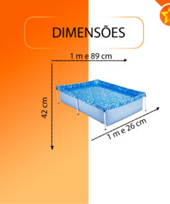 Piscina Infantil Quadrada 1000 Litros Mor