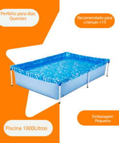 Piscina Infantil Quadrada 1000 Litros Mor