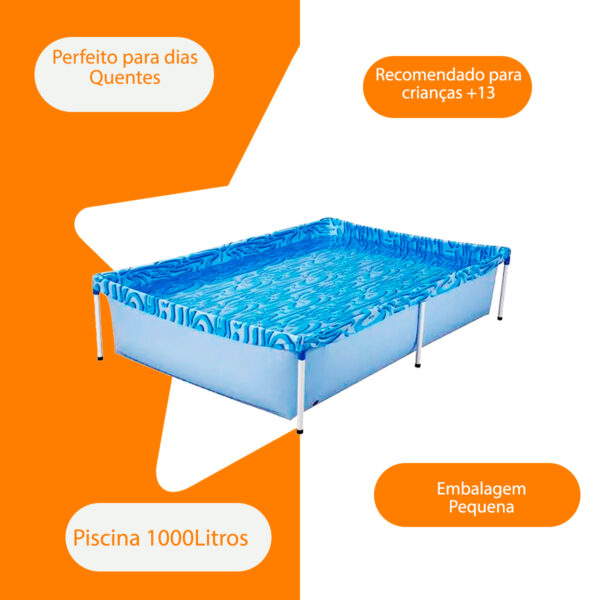 Piscina Infantil Quadrada 1000 Litros Mor