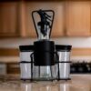 Galheteiro Vidro e Inox 200ml Com Suporte Belovidro