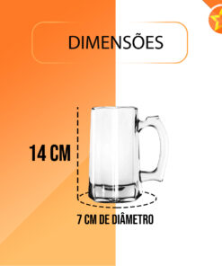 TC22424 CANECA DE VIDRO P/ CHOPP BEER