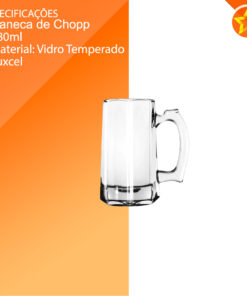 TC22424 CANECA DE VIDRO P/ CHOPP BEER