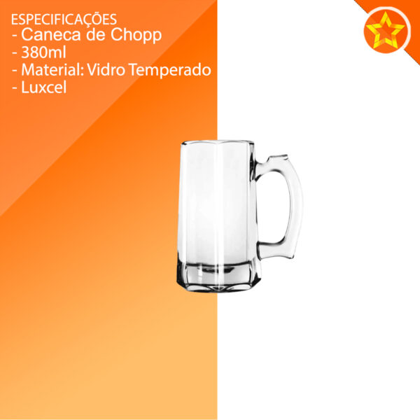 TC22424 CANECA DE VIDRO P/ CHOPP BEER