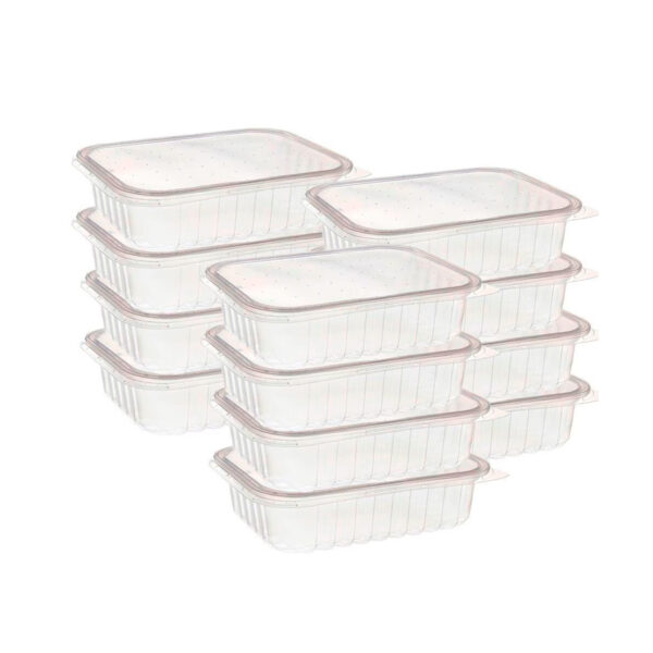 Pote Retangular 500 ml 24 Unidades Prafesta