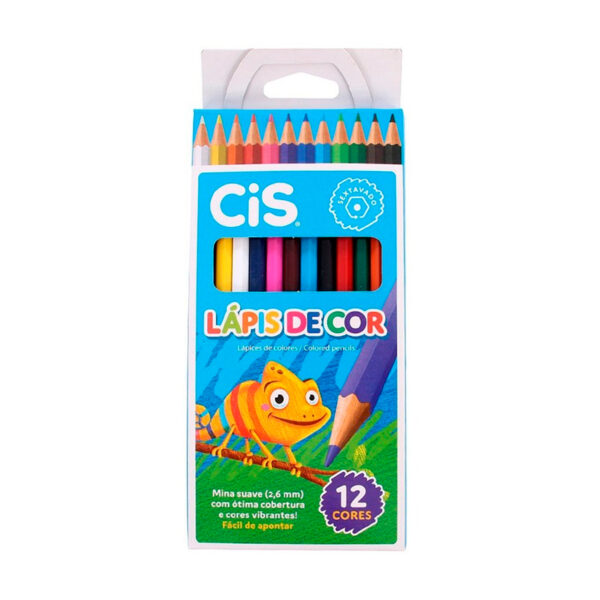 Lápis de Cor Cis 12 unidades Mina Suave