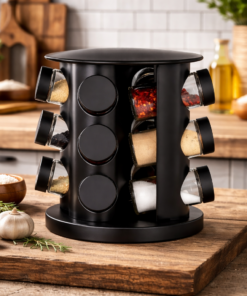 Porta Tempero Giratório Redondo 9 Potes