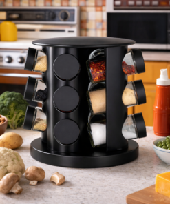 Porta Tempero Giratório Redondo 9 Potes