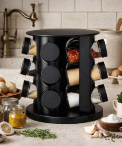 Porta Tempero Giratório Redondo 9 Potes