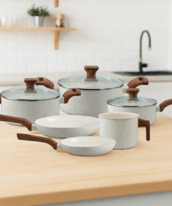 Conjunto de Panelas Indução Pratic Cook Marmol