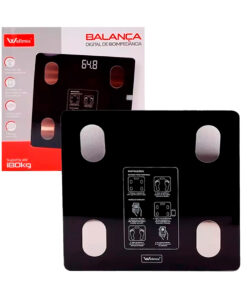 Balança Digital de Bioimpedância 180Kgs Com Aplicativo Bluetooth