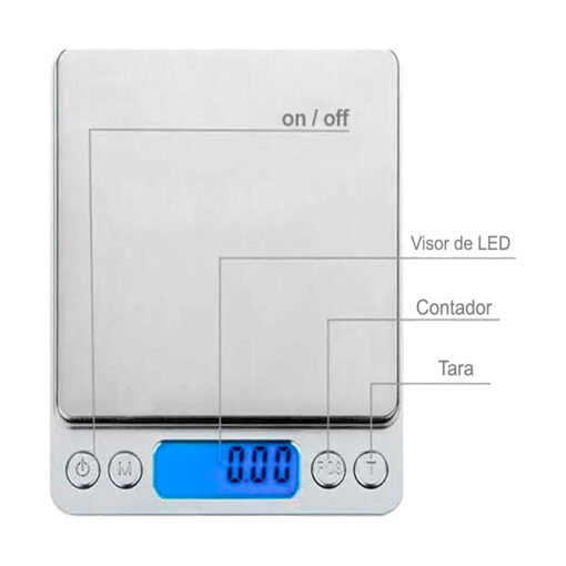 Balança Digital de Precisão 1Kg de Precisão Lívon