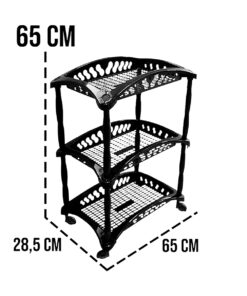 Fruteira de Chão Plástica 3 Andares Arqplast