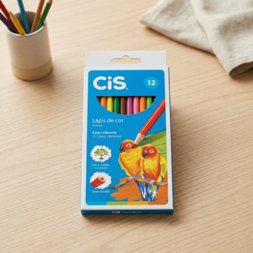 Lápis de Cor Cis 12 unidades Mina Suave