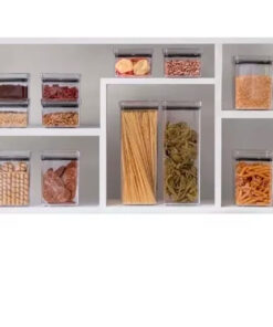 Pote Hermético Acrílico Quadrado 480ml Paramount