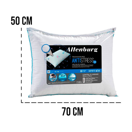 Travesseiro Antistress Fios de Carbono Altenburg