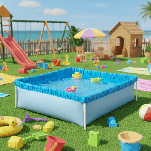 Tanque Balneário Piscina Infantil Quadrada 400 Litros Mor