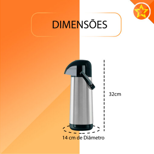 Garrafa térmica 1 Litro lumina Termolar