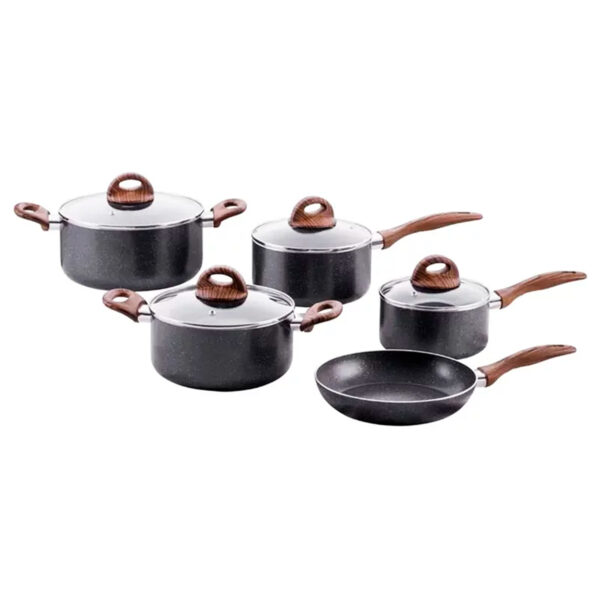 Conjunto de 5 Panelas Smart Plus Granito Brinox