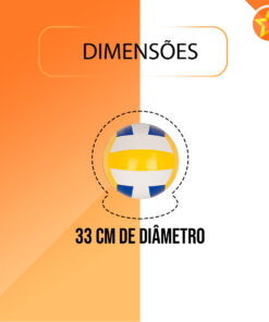 BOLA DE VOLEI DE PRAIA 33CM WX4496 WELLMIX