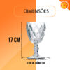 Jogo de Taça de Vidro Diamond 340mL Wellmix