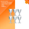 Jogo de Taça de Vidro Diamond 340mL Wellmix