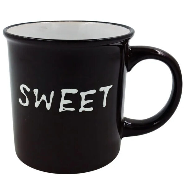 CANECA CERAMICA SAGE PRETA 310ML