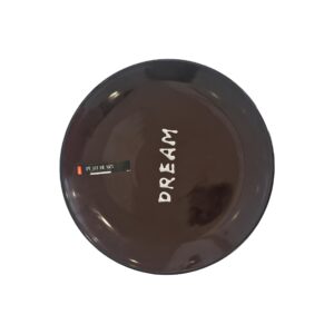 PRATO SOBREMESA CERAMICA SAGE PRETO 19CM