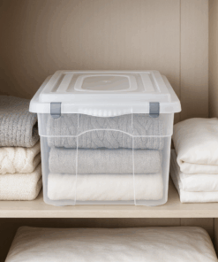 armazenamento recipiente caixote Caixa Multiuso Organizadora Transparente