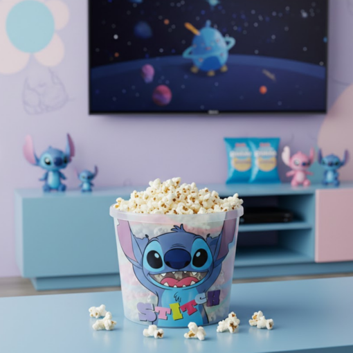 Balde de Pipoca Disney Stitch 2,1 Litros Plasutil