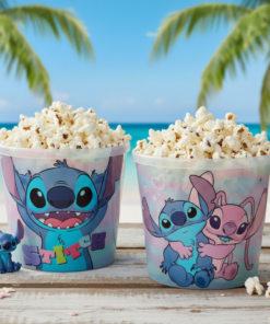 Balde de Pipoca Disney Stitch 2,1 Litros Plasutil